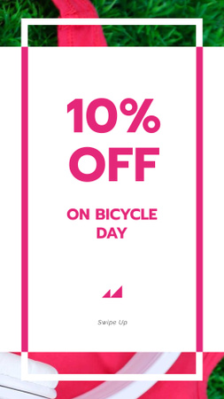 Bicycle Day Discount Offer Instagram Story Design Template