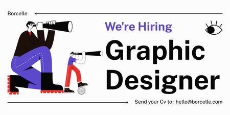 Template di design Migliore opportunità di carriera per l'offerta di graphic designer Twitter