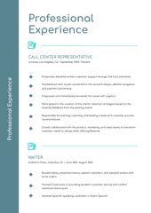 Customer Service Representative professional profile