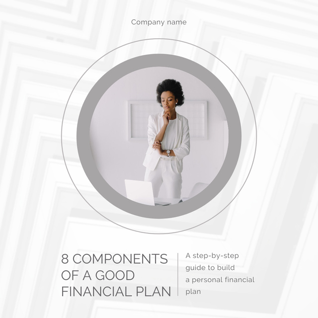 Ontwerpsjabloon van Animated Post van Financial Planning Consulting