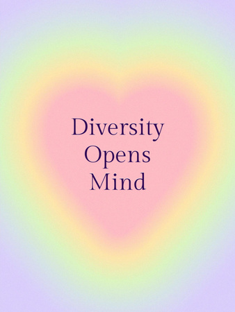 Template di design Inspirational Phrase about Diversity Poster US