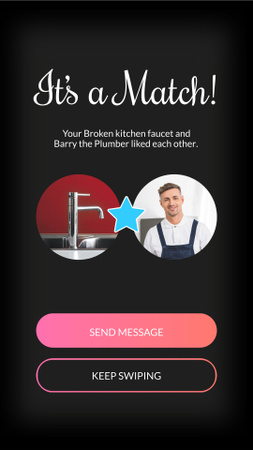 Template di design Funny Ad of Plumbing Services Instagram Story