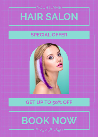 Special Offer of Hair Salon Flayer Design Template