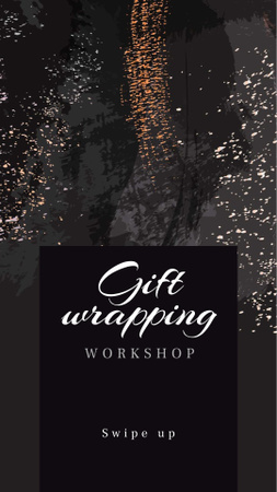 Gift Wrapping Workshop Announcement Instagram Story Design Template