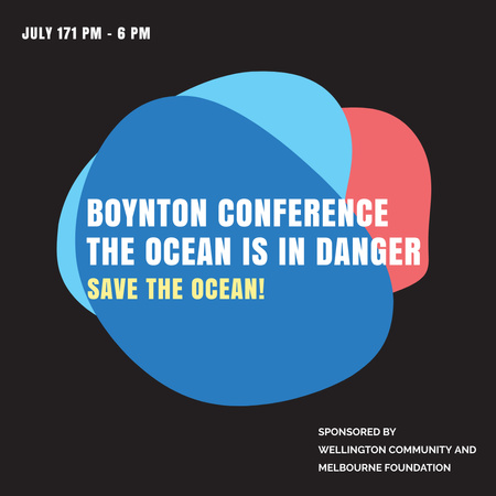 Ecology Conference Invitation in Colorful Frame Instagram AD tervezősablon