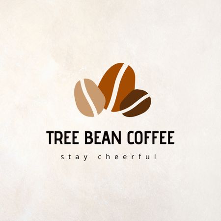 Template di design Cafe Ad with Coffee Beans Logo