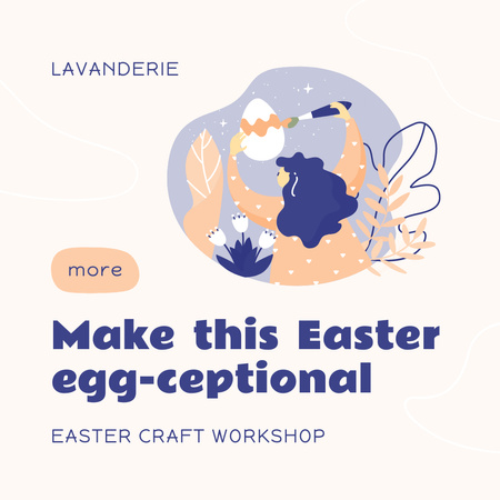 Designvorlage Easter Holiday Celebration Announcement für Instagram AD