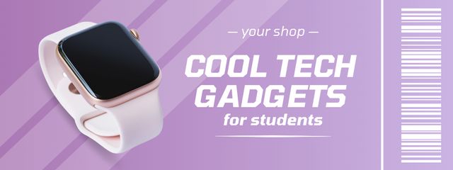 Modèle de visuel Back to School Sale of Gadgets and Devices - Coupon