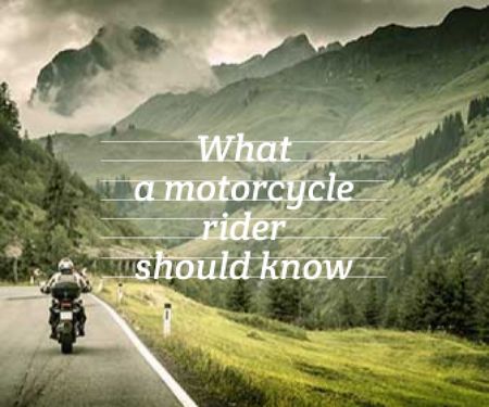 Modèle de visuel refresher for motorcycle rider background - Large Rectangle