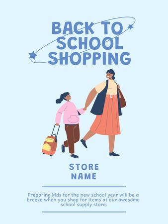 Back to School Special Offer Poster US Design Template
