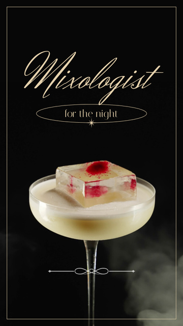 Template di design Special Cocktail From Professional Mixologist TikTok Video