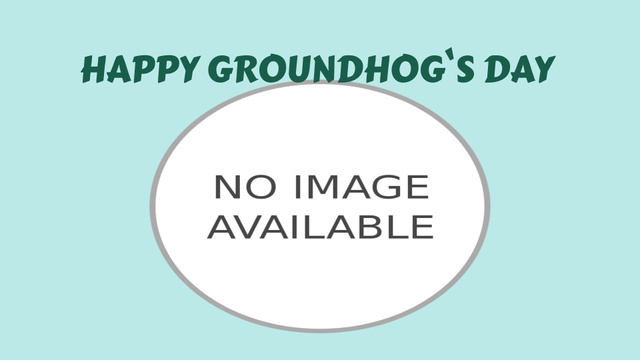 Happy Groundhog Day with funny animal Full HD video Modelo de Design