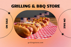 USA Independence Day BBQ Sale Announcement