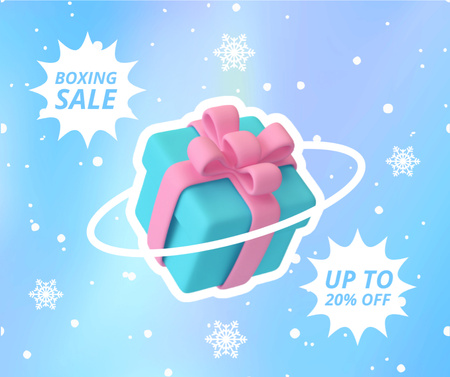 Boxing Day Sale Advertisement Facebook Design Template