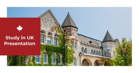 Studying Abroad Offer with Old Campus Facebook AD tervezősablon