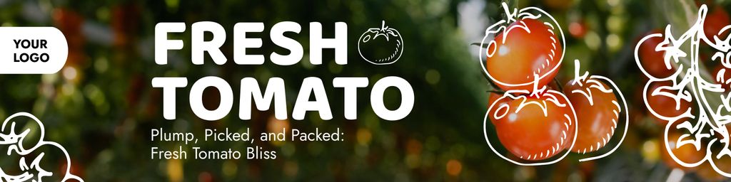 Template di design Fresh Farm Tomatoes for Sale Twitter