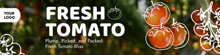 Platilla de diseño Fresh Farm Tomatoes for Sale Twitter