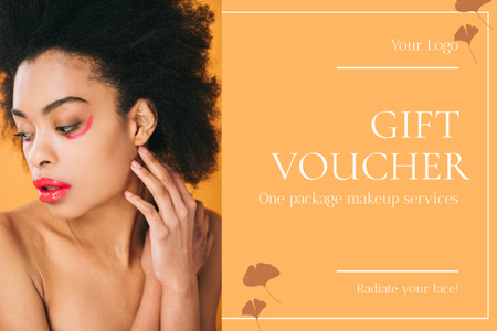 Makeup Services Offer Gift Certificate Design Template
