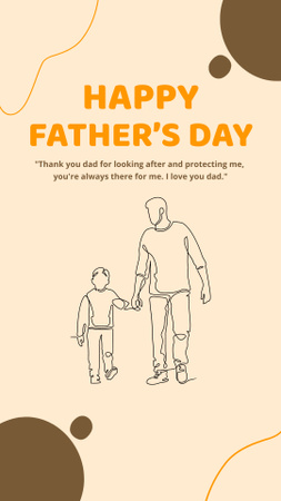 Happy Father’s Day Instagram Story tervezősablon