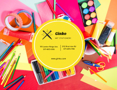 Budget-friendly School Supplies And Stationery With Scissors