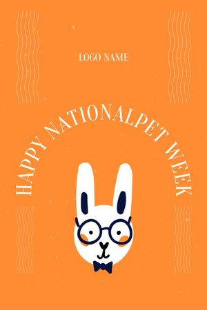 Platilla de diseño National Pet Week Greeting Card Postcard 4x6in Vertical