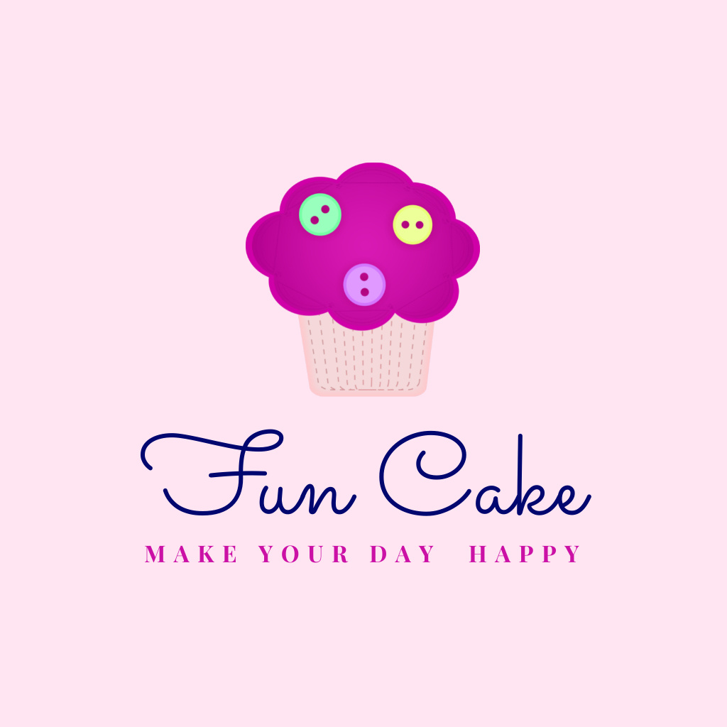 Designvorlage fun cake bakery logo für Logo