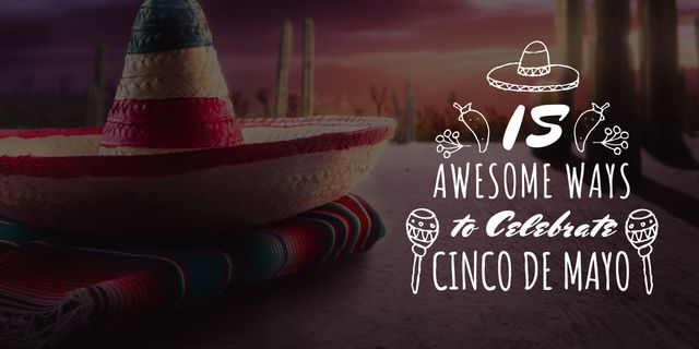 Designvorlage Suggestion of Ways to Celebrate Chico de Maya für Image