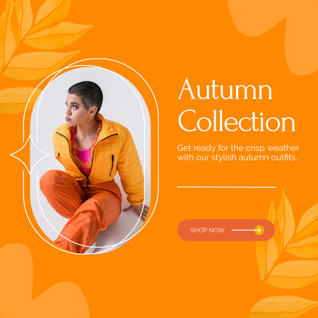 Stylish Autumn Looks for Young Extravagant Woman Instagram Design Template