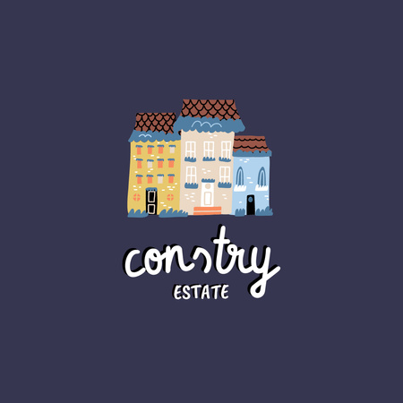 Country Estate Offer Logo 1080x1080px Design Template
