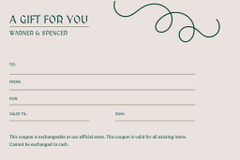 Gift Voucher with Stylish Young African American Woman in Green