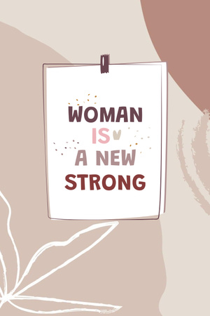Girl Power inspirativní citace Pinterest Šablona návrhu