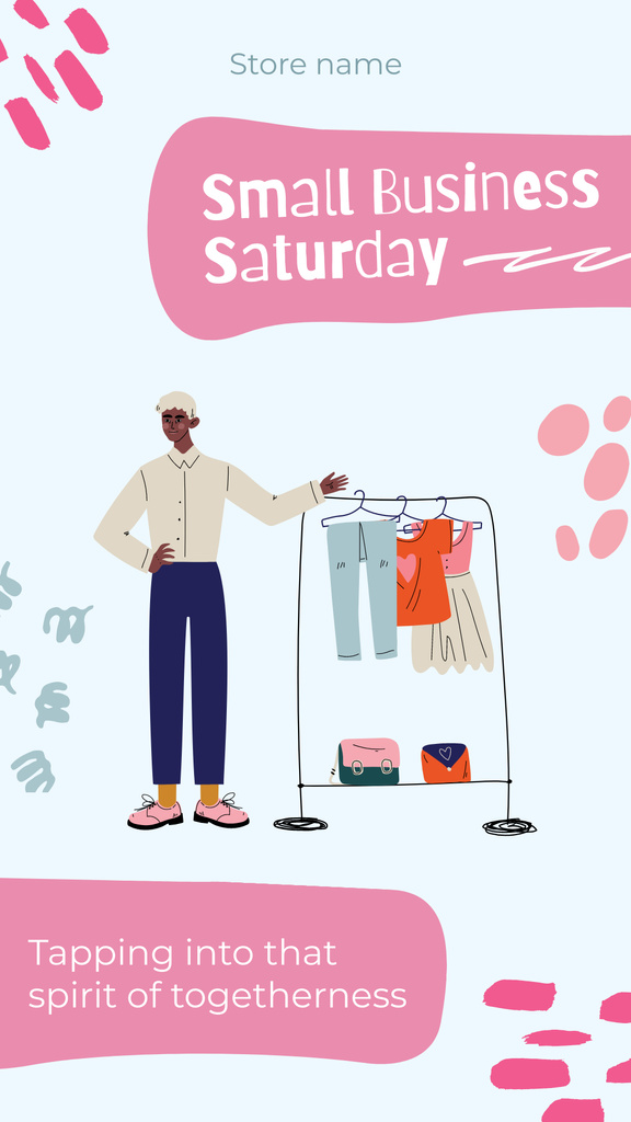 Template di design Small Business Saturday Offer Instagram Story