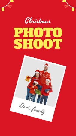 Offer of Cute Christmas Photoshoot Instagram Video Story Design Template