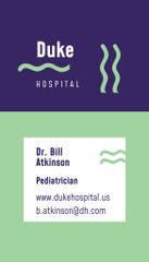 Information Card of Doctor Pediatrician