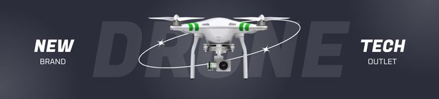 Designvorlage Purchase Offer of New Brand Drones für Ebay Store Billboard