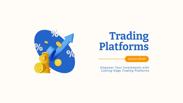 Stock Trading Platforms for Business Title 1680x945px Design Template