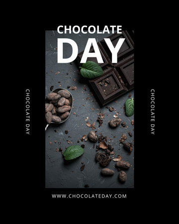 Chocolate Day Announcement Poster 16x20in Design Template