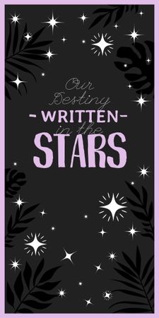 Astrology Inspiration with Cute Stars Graphic Design Template
