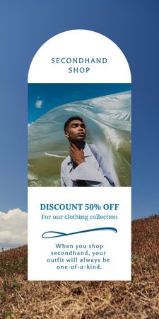 Black man for second hand discount Graphic Design Template
