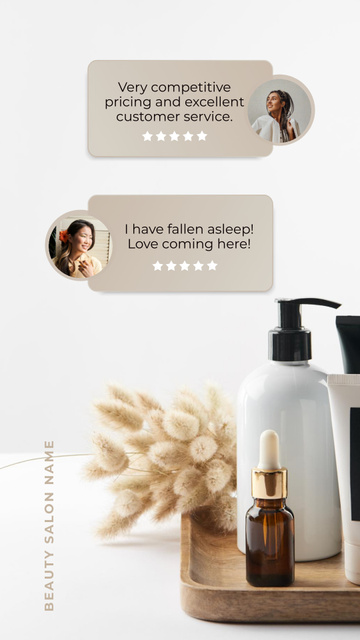 Beauty Products Ad with Lotion Bottles TikTok Video – шаблон для дизайну