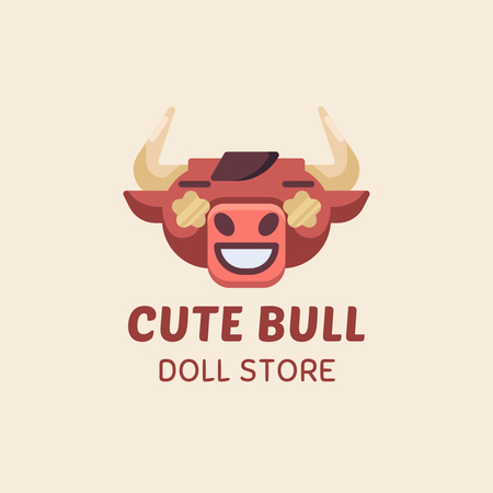 Emblem of Doll Store Logo Design Template