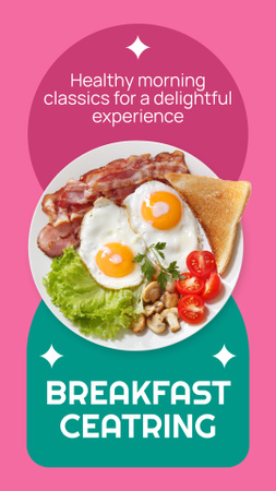 Modèle de visuel Catering - Instagram Story