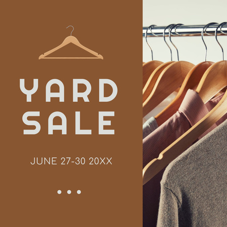 Clothing yard sale Instagram Design Template