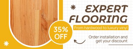 Discount on Expert Flooring Services Facebook cover Design Template