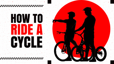 How to Ride A Cycle Youtube Thumbnail Design Template