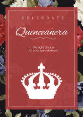 Announcement of Quinceañera with Crown