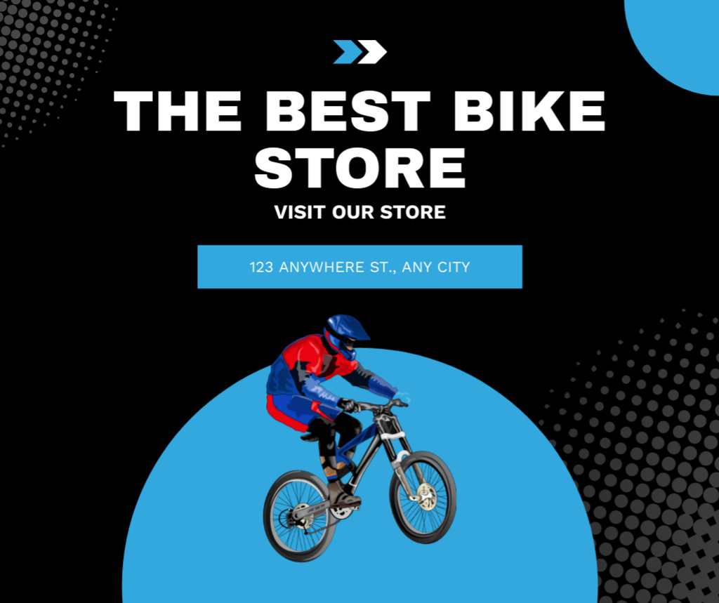 Best Bicycle Store Facebook Design Template