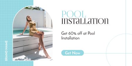 Offer Discounts on Pool Installation Services Image Design Template