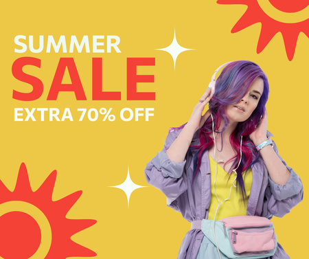 Summer Fashion Sale for Women Facebook Tasarım Şablonu