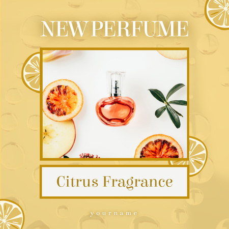 Új Citrus illat Instagram tervezősablon